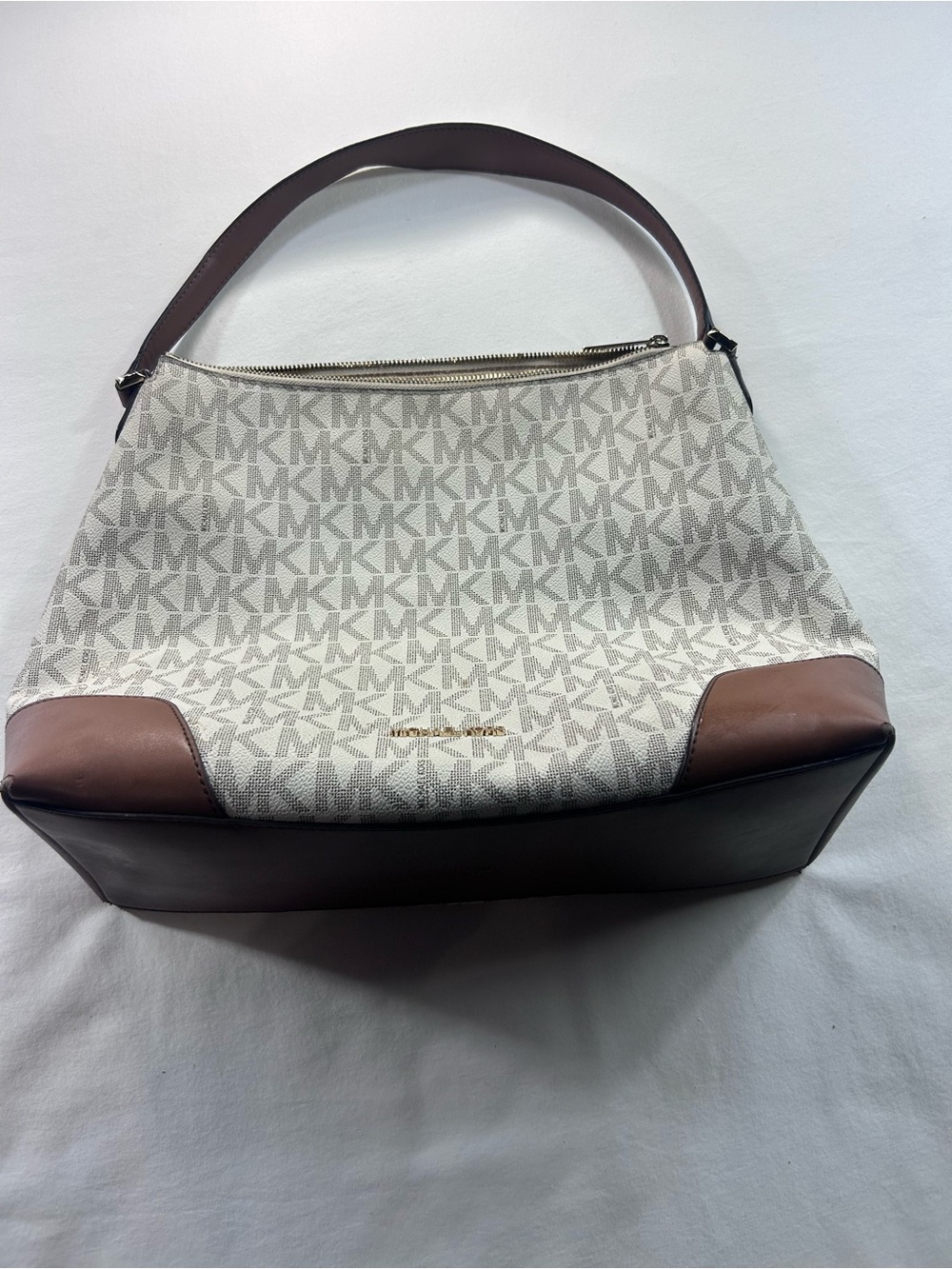 Michael Kors Crosby Cream Logo Signature bag